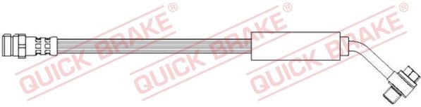 QUICK BRAKE 50.312X: Pidurivoolik 234mm, koos õõneskruviga, koos seibidega