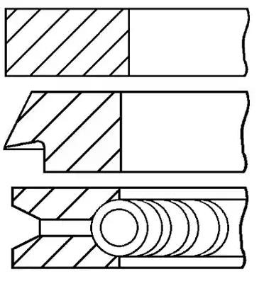 GOETZE ENGINE 08-962800-00: Set segmenti piston