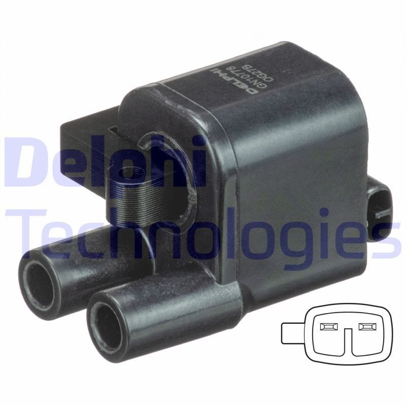 DELPHI GN10778-12B1: Süütepool 12V, 2-poolsus