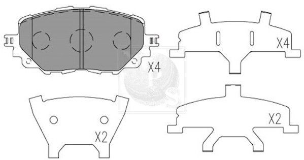 NPS M360A74: Piduriklotsid Esisild