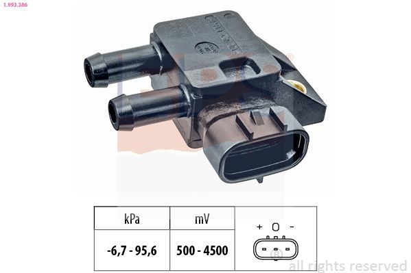 EPS 1.993.386: Andur, heitgaasisurve Made in Italy - OE Equivalent