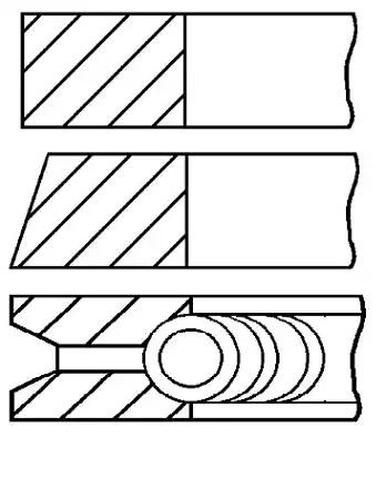 GOETZE ENGINE 08-101300-00: Set segmenti piston