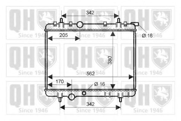 QUINTON HAZELL QER2286: Radiator, racire motor 562-380-19