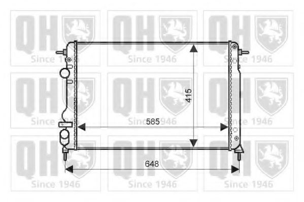 QUINTON HAZELL QER2294: Radiator, racire motor 585-415-34