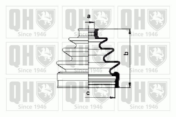QUINTON HAZELL QJB860: Jeu de joint-soufflet, arbre de commande Caoutchouc