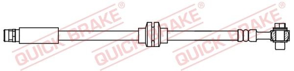 QUICK BRAKE 50.204X: Pidurivoolik 395mm, koos õõneskruviga, koos seibidega