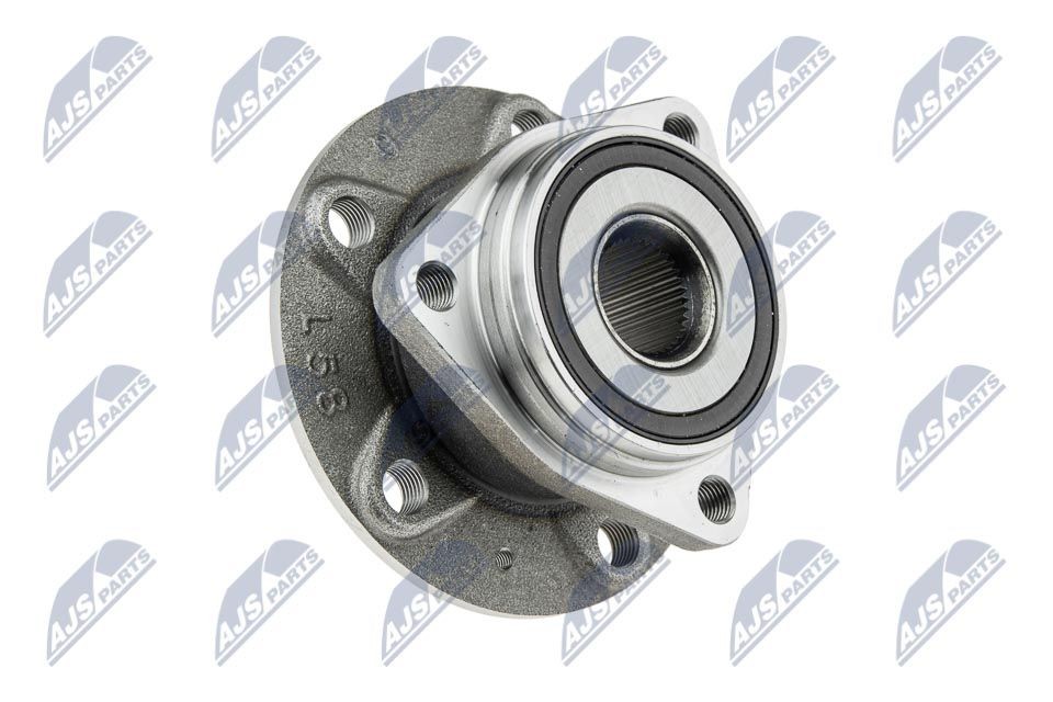 NTY KLP-VW-023: Kit de rolamento de roda Eixo dianteiro, Eixo dianteiro, lado esquerdo, Eixo dianteiro, lado direito, com cubo de roda, com anel de sensor magnético integrado