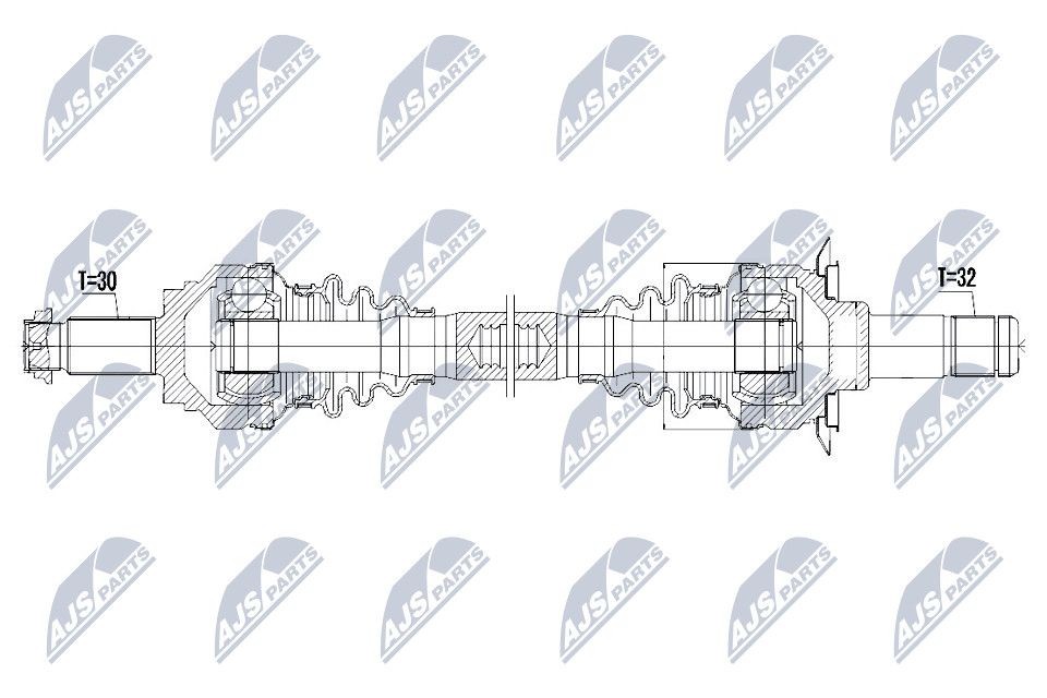 NTY NPW-BM-042: Veovõll Tagasild vasakul, 770mm