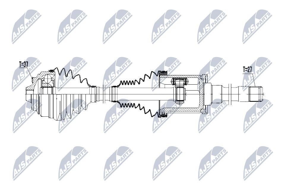 NTY NPW-BM-046: Veovõll esisild paremal, 567mm