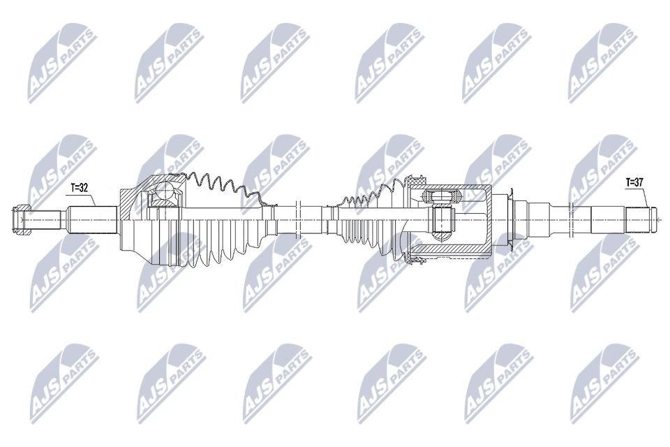 NTY NPW-CH-031: Veovõll esisild paremal, 1035mm