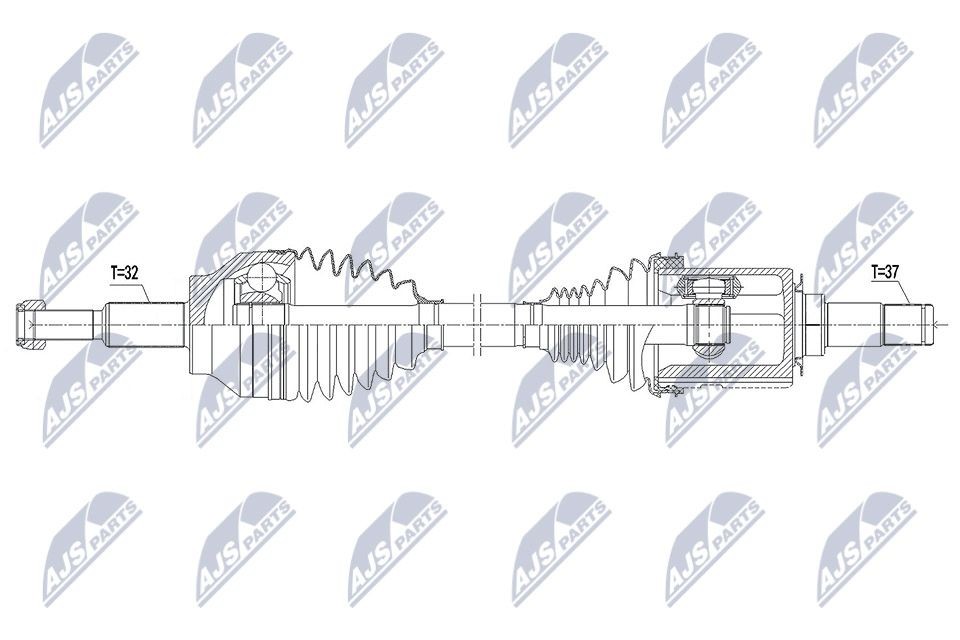 NTY NPW-CH-032: Veovõll Esisild, esisild vasakul, 670mm