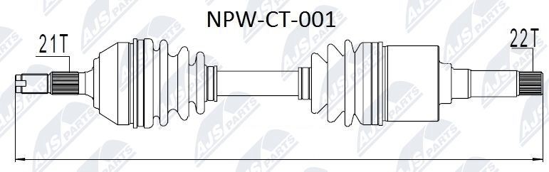 NTY NPW-CT-001: Veovõll Esisild, paremal, 804mm