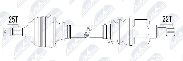 NTY NPW-CT-010: Veovõll Esisild, 633mm