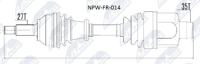 NTY NPW-FR-014: Veovõll esisild paremal
