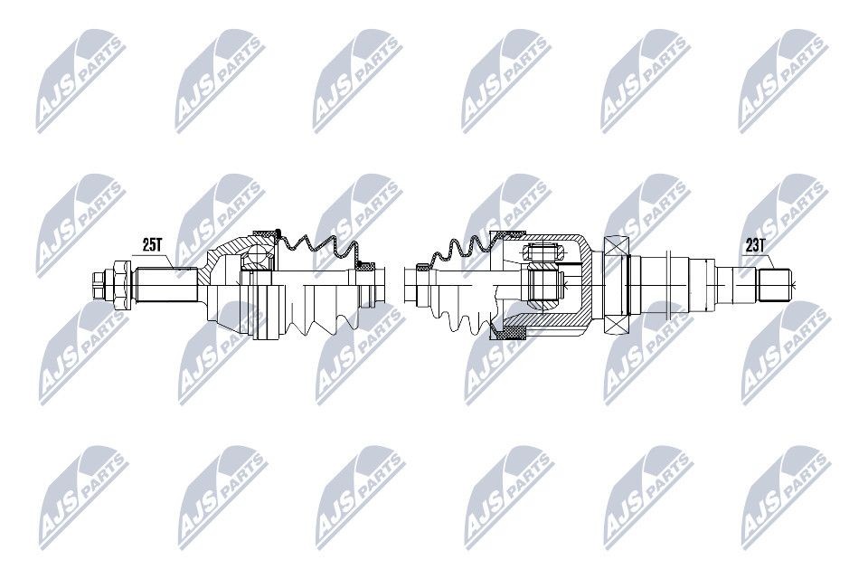 NTY NPW-FR-030: Veovõll esisild paremal, 934mm