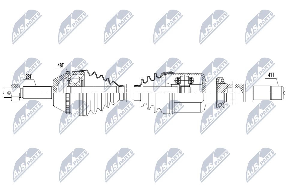 NTY NPW-FR-063: Veovõll esisild paremal, 1090mm
