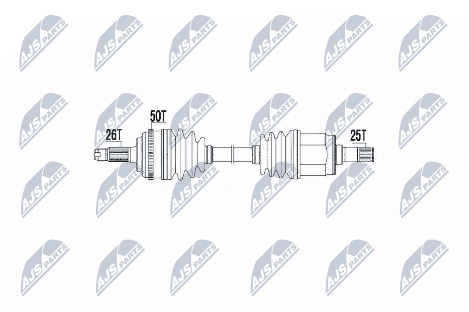 NTY NPW-HD-040: Veovõll esisild paremal, 615mm