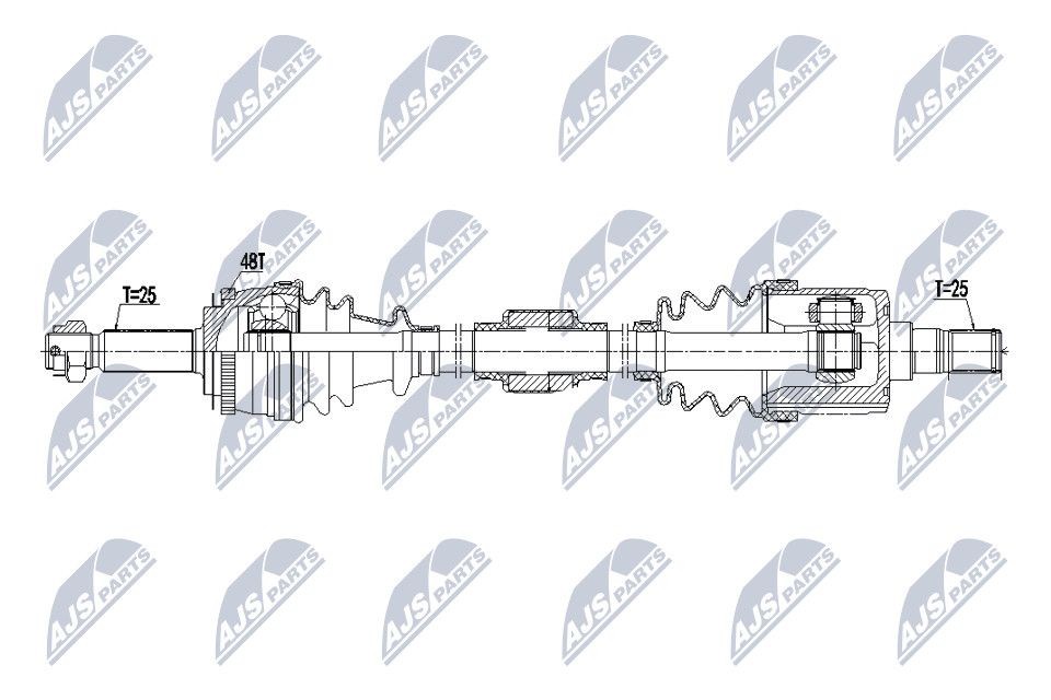 NTY NPW-HY-523: Veovõll esisild paremal, 914mm
