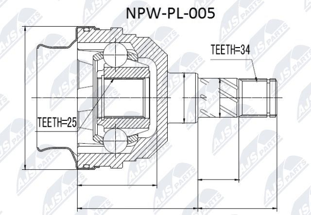 NTY NPW-PL-005: Liigendlaager, veovõll Esisild, kastipoolselt