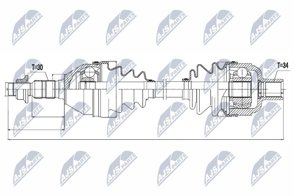 NTY NPW-PL-032: Veovõll esisild paremal, 606mm