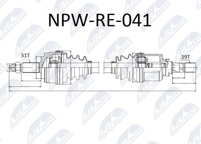 NTY NPW-RE-041: Planetara Axa fata stanga