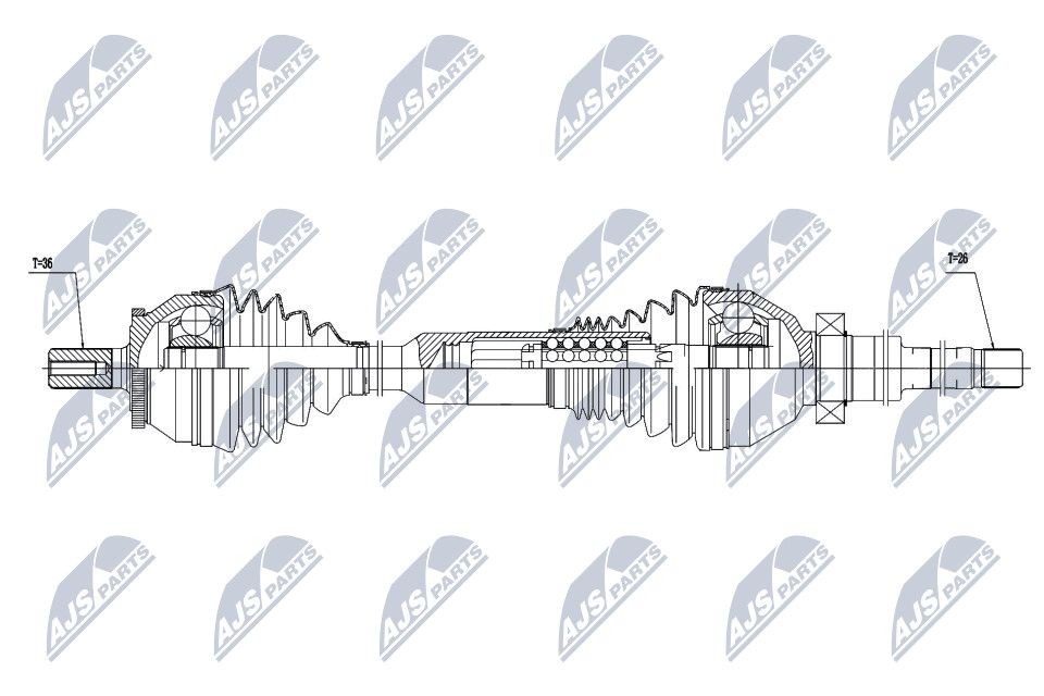 NTY NPW-VV-016: Veovõll esisild paremal, 1033mm