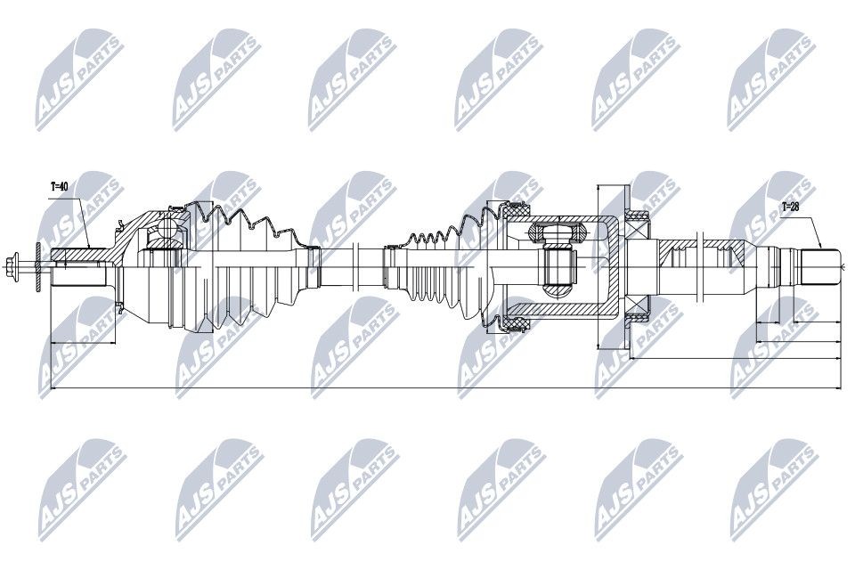 NTY NPW-VV-026: Veovõll esisild paremal, 978mm