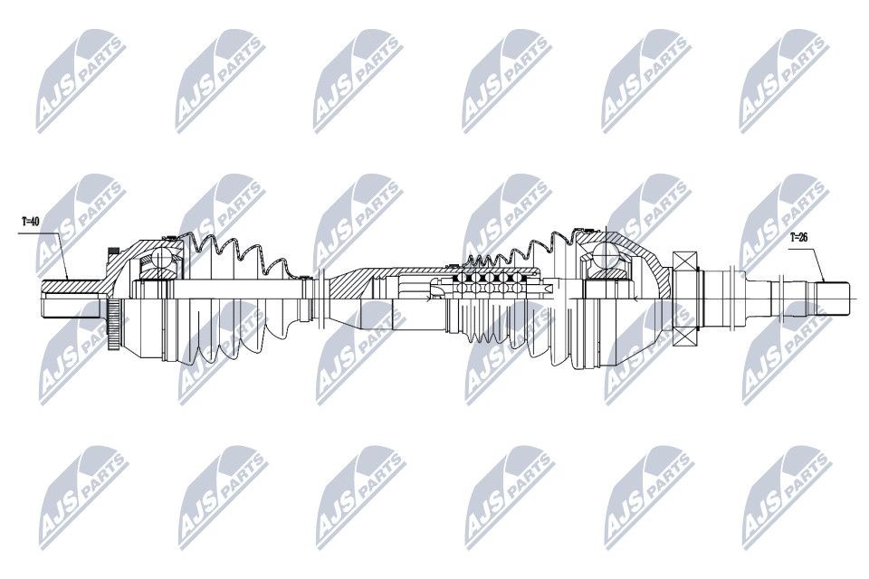 NTY NPW-VV-060: Veovõll esisild paremal, 1026mm