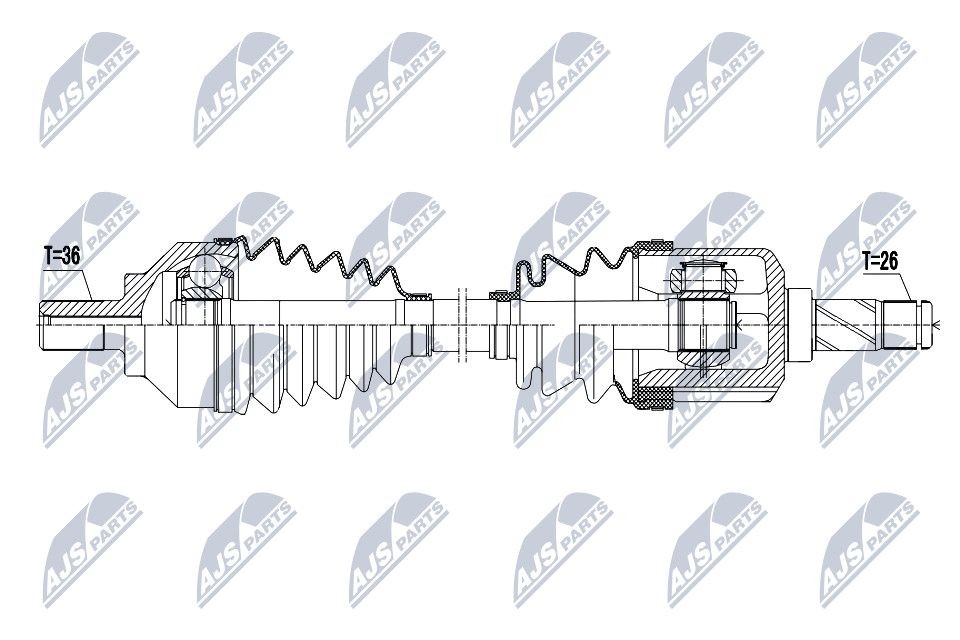 NTY NPW-VV-067: Planetara Axa fata stanga, 531mm