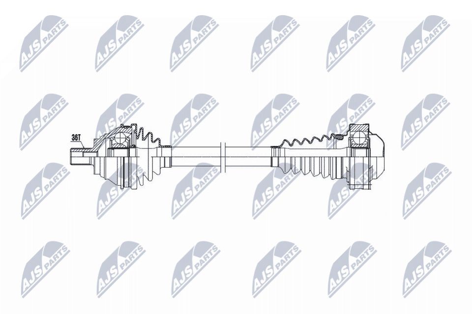 NTY NPW-VW-032: Veovõll esisild vasakul, 488mm