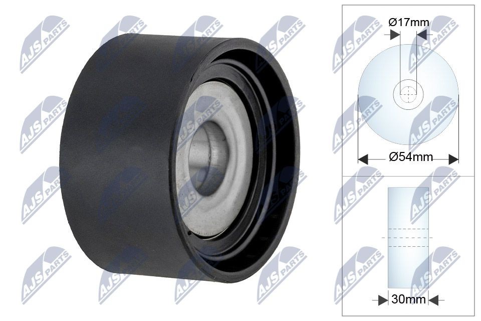 NTY RRK-CH-008: Seade- / juhtrull, soonrihm Ø: 54mm, Ø: 54mm