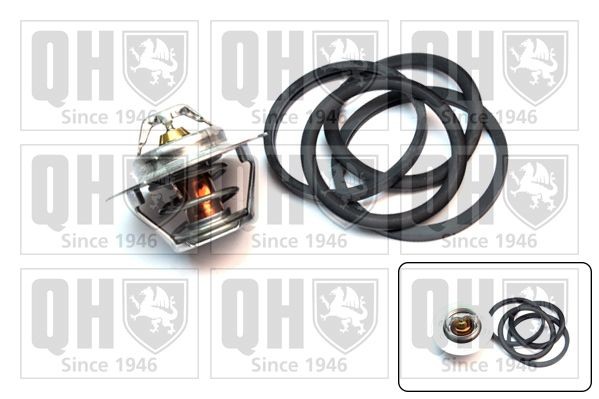 QUINTON HAZELL QTH355K: Termostaat, Jahutusvedelik 89°C, 54mm, koos tihendiga