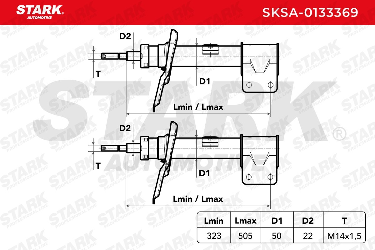 STARK SKSA-0133369: Amort Esisild, Gaasirõhk, Vedruamort