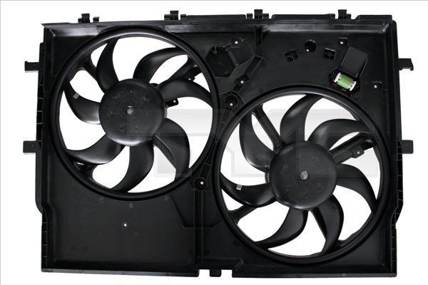 TYC 809-0032: Radiaatori ventilaator 390mm, koos jahutusventilaatoriraamiga(Zarge), koos koormusvastupanuga