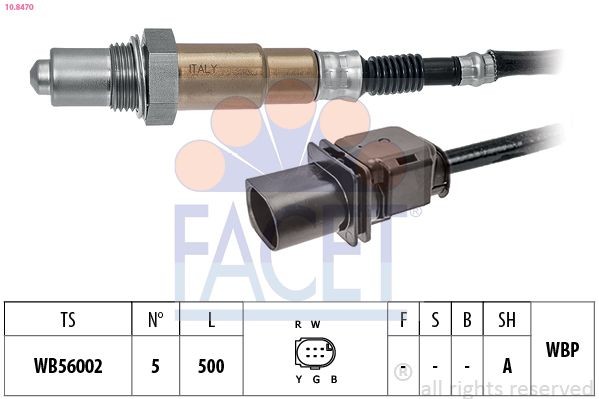 FACET 10.8470: Lambda andur Made in Italy - OE Equivalent