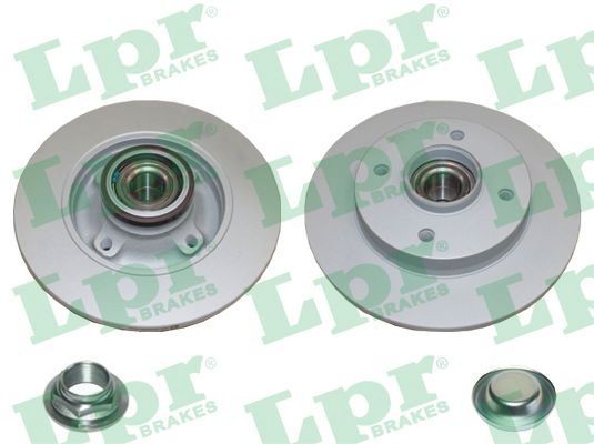 LPR C1036PRCA: Piduriketas LPR HUB BRAKE DISC LINE - FULL COATED Ø: 244mm, täis, Ø: 244mm, koos lisadega, koos rattalaagri komplektiga, koos ABS-andurirõngaga