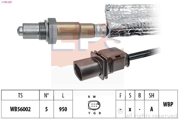 EPS 1.998.487: Lambda andur Made in Italy - OE Equivalent