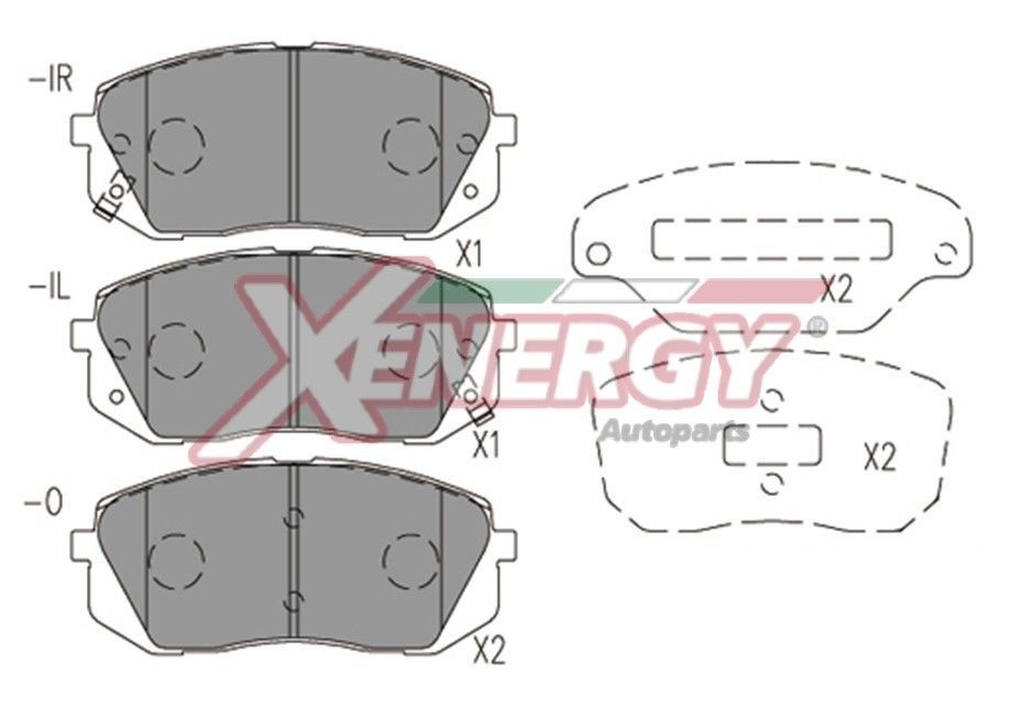 AP XENERGY X41177: Piduriklotsid
