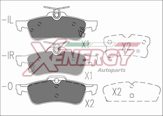 AP XENERGY X41194: Sada brzdových destiček, kotoučová brzda
