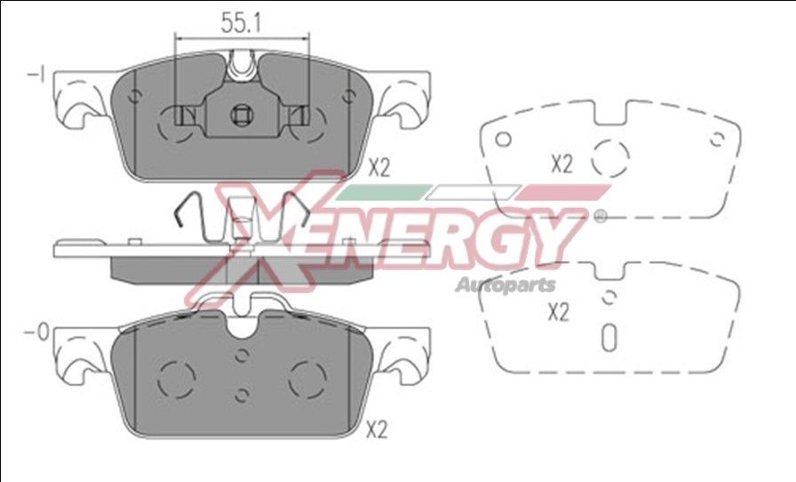AP XENERGY X41210: Piduriklotsid