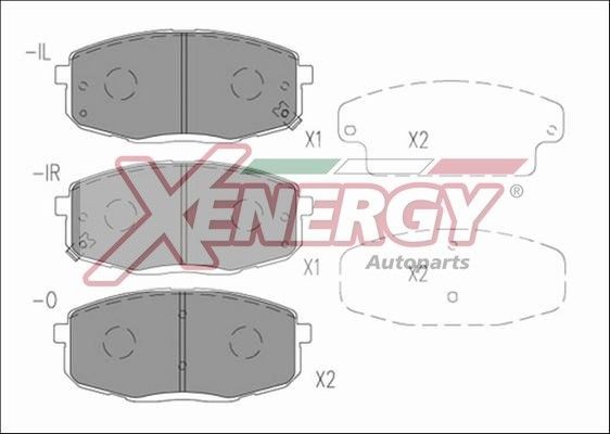 AP XENERGY X41216: Piduriklotsid