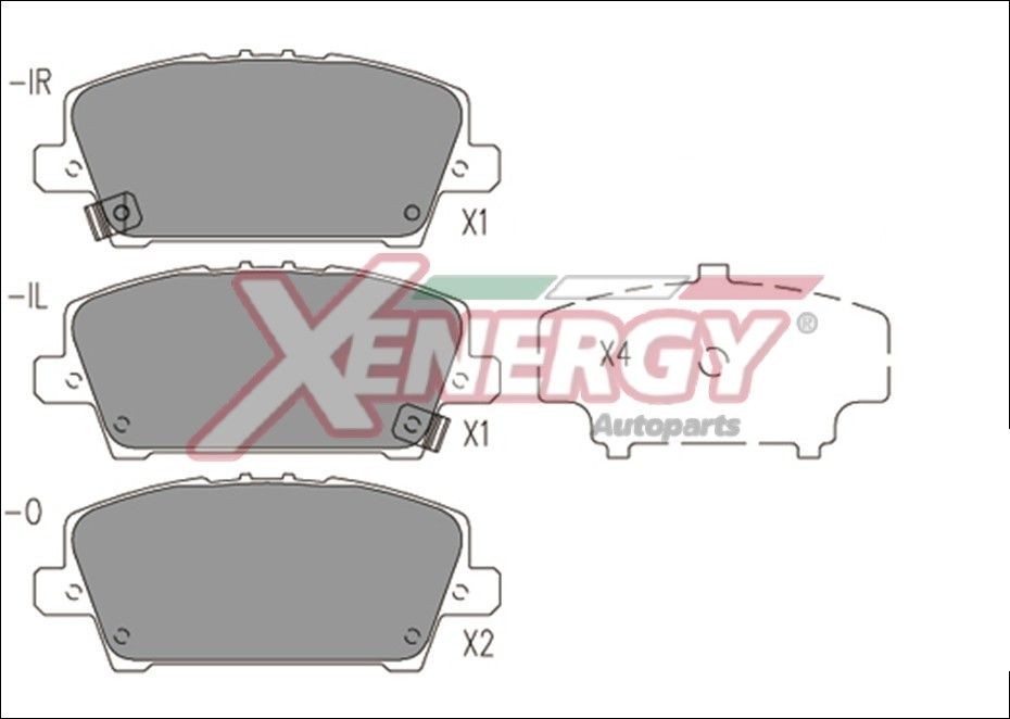 AP XENERGY X41221: Piduriklotsid