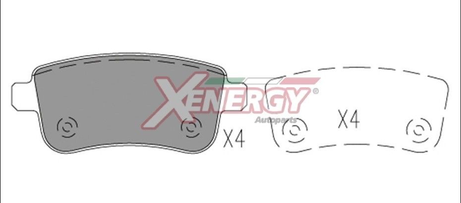 AP XENERGY X41225: Plăcuțe de frână
