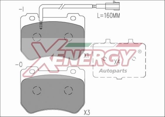 AP XENERGY X41241: Stabdžių kaladėlės