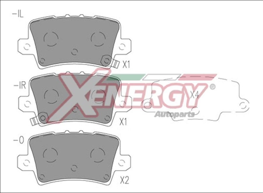 AP XENERGY X41243: Plaquettes de frein