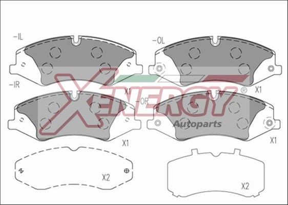 AP XENERGY X41257: Plaquettes de frein