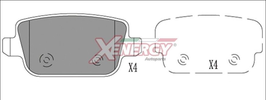 AP XENERGY X41261: Plăcuțe de frână
