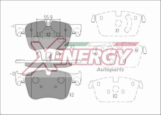 AP XENERGY X41282: Bromsbelägg
