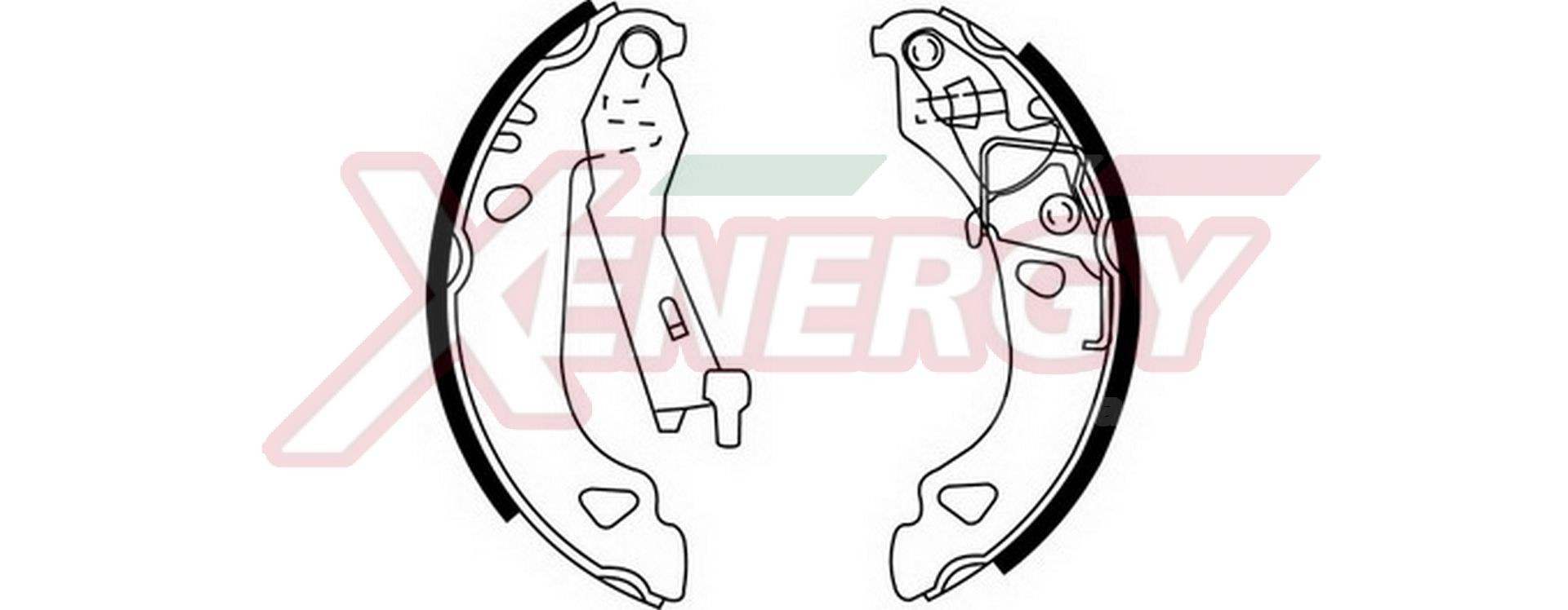 AP XENERGY X50242: Set saboti frana 180mm