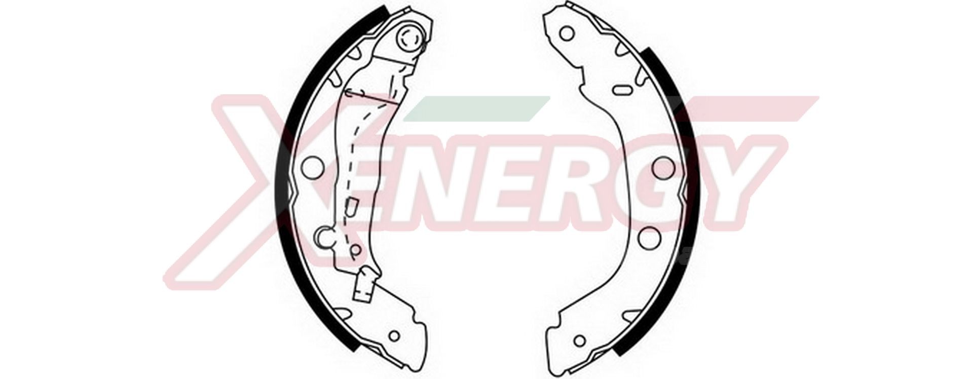 AP XENERGY X50280: Set saboti frana 228mm